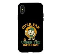 Over par & Under The Influence - Golfeur de Golf Joueur de Golf Coque pour iPhone X/XS