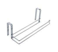 Over The Cabinet Towel - No Punch Tissue Storage, Organizer Rack Kitchen Paper Towel Storage Organizer Hook for Bathroom Household Convenient Wall Free Hanging Holder for Kitchen Bathroom