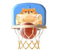 Over The Door Basketball Hoop - Kids Cat Dog Pattern Hoop, No-Drill Wall Mounted Basketball Toy, Fun Mini Indoor Game Feature for 3-5 Year Old Boys Girls, Over Door Play Accessory
