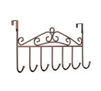 Over The Door Hook,2Pcs Over The Door Hanger with 7 Coat Hooks for Hanging,Space Saving Towel Racks for Bathroom Hanging Clothes Hats