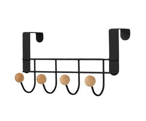 Over The Door Hook - 4 cm Space-Saving Door Organizer For Bedroom, Bathroom, Heavy Duty Hanger For Clothes, Towels, Bags, Coats, And Hats, Closet, Or Office, Durable Metal Construction With