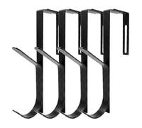 Over The Door Hooks - 4 Pieces Adjustable Heavy Duty Metal Organizers