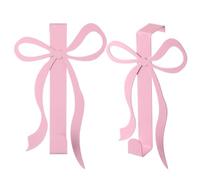 Over the Door Hooks, Bow Shape Metal Hangers, Cute Decorative Towel Hooks