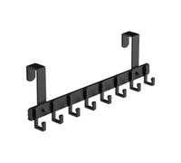 Over The Door Hooks - Short 8 Hooks Over Door Towel Rack | Stable Load-Bearing Over Door Hanger | Support de porte Hangable | Porte crochet de porte pour salle de bain | Manteau Hooks For Hanging