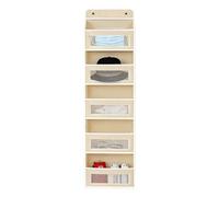 Over The Door Organizer - Non tissé 145 x 40 x 17 cm | 5 niveaux suspendus panier stockage avec 44 lb charge capacity | Space Saving Door Organizer for RV Dorm Apartment Home Laundry Kitchen Pantry