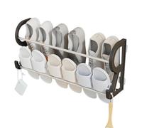 Over The Door Organizer - Stainless Steel Shoe Rack, Storage Shelf | Door Shoe Rack for Entryway Entrance Bedroom Laundry Room College Apartment Office Garage