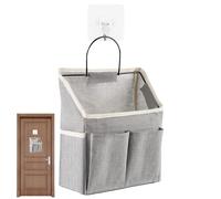 Over the Door Pouch Organizer - Space Saving Hanging Bag, Foldable Wall Basket with Pockets, Compact Door Mounted Holder | Multi-Purpose Hanging Storage Organizer, Durable Fabric Pouch for Bedroom Bat