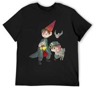 Over The Garden Wall Black Mens T-Shirt Graphic Unisex Tee Shirt Manches Courtes(XX-Large)