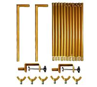 Over The Table Rod, Gold Table Trellis, Party Rod Stand, Tabletop Banner Display with Sturdy and Adjustable Clamps for Weddings, Parties, Or Holiday Gatherings