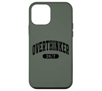 Over Thinker 24/7, Funny Motivational and Relatable Anxiety Coque pour iPhone 12 Mini