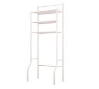 Over Toilet Storage - 37x151 cm Space Saving Metal Rack for Bathroom Organization, Small Solution with Open Function, Storage Shelf for Home, Apartment, Dorm, Restroom, Black Finish