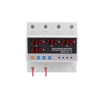 Over Under Voltage Protector ATS Automatic Transfer Switch Phase Selector Uninterrupted Power 63A 100A Over Current Limiter EKFBQBGW(100A)