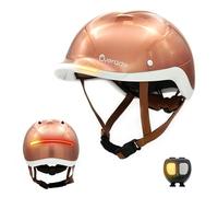Overade Innovation Française - Casque Life pour Vélo Et Trottinette, avec Éclairage Puissant Avant/arrière, Télécommande Clignotants Oximote Incluse, Taille Unique.