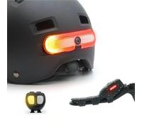 Overade Innovation Française - Éclairage Turn Pour Casque Vélo Et Trottinette, Rouge Avec Clignotants Droit-Gauche, Télécommande Oximote Incluse, Fonction Feu Stop En Option.