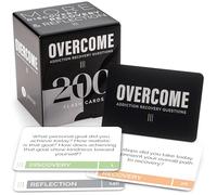 Overcome Complete - Jeu de thérapie de groupe Questions de récupération de la dépendance - 200 cartes - Conversations thérapeutiques et conseillées - Coupe-glace pour les abus de substance, la prévention des reprises et la santé mentale