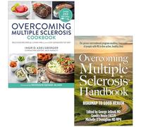 Overcoming Multiple Sclerosis Cookbook By Ingrid Adelsberger & Overcoming Multiple Sclerosis Handbook By George Jelinek MD 2 Books Collection Set