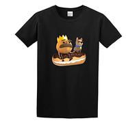 Overcooked King Onion and Kevin Cotton Funny Video Game Men Adult Short Sleeve Black 3XL