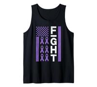 Overdose Awareness Drapeau américain Violet Fight Débardeur