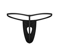 OverDose Boutique String Ficelle Homme Taille Basse Trou Ouvert Tentation sous-vêtement Bikini G-String élastique