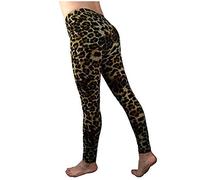 OverDose Soldes Femmes Imprimé Léopard Legging Grande Taille Fitness Skinny Taille Haute Pantalon Yoga Élastique Séchage Rapide Sport Trousers