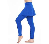 OverDose Soldes Jupe de Sport Femme Legging Long Taille Haute Pantalons Yoga Slim Jambières Stretch Décontractée Tennis Jogging Sports