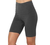 OverDose Soldes Short Legging Taille Haute Femme Skinny Leggings Court Élastique Shorts de Sport Cycliste Yoga Fitness Sportwear