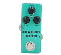 Overdrive Pédale d'effet avec Les Boutons de contrôle de tonalité de Niveau d'entraînement en Alliage d'aluminium Pédale de Guitare électrique 1/4 Pouce Jack Mono