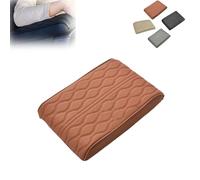 Overe Propostion Memory Cotton Car Armrest Pad, Propostion Armrest Box Pad, Vehicle Seat Box Cushion Protector for SUV Truck, for Center Console (Brown)