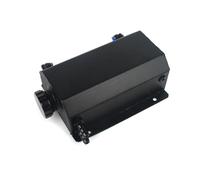Overflow Expansion Catch Can Récupérateur D'huile Universel Aluminium 1L/2L Réservoir Liquide Refroidissement Radiateur Débordement Carburant Bouchon Vidange Reniflard(2LYH-Black)