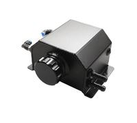 Overflow Expansion Catch Can Réservoir Carburant D'huile Débordement Radiateur Liquide Refroidissement Moteur Reniflard Bouchon Vidange Universel 1L/2L Bidon Aluminium(1L-Black)