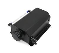 Overflow Expansion Catch Can Réservoir Débordement Carré 1000ml/2000ml 1L/2L Bouchon Vidange Universel Radiateur Liquide Refroidissement Moteur Alliage D'aluminium(2L-Black)