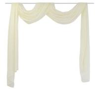 Overgordijn doorschijnend voile 140 x 600 cm crÃme130757 Crème G