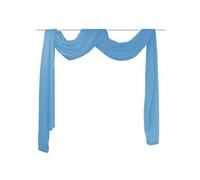 Overgordijn doorschijnend voile 140 x 600 cm turqoise130759