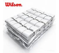 Overgrip pour raquette de tennis Wilson 15/30 PU, bande absorbante pour la transpiration, grip pour raquette de badminton et de padel, grip pour raquette de tennis, équipement sportif WILSON BLACK 30P