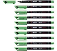 Overhead Pen - STABILO OHPen universal - Permanent Fine - Pack of 10 - green Per