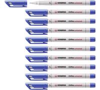 Overhead Pen - STABILO OHPen universal - Water Soluble Superfine - Pack of 10 -