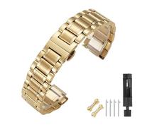 Overhil1s Bracelet Montre Acier Inoxydable 12/13/14/15/16/17/18/19/21/20/22/23/24mm,Bracelet De Montre En Métal,Bracelet De Rechange Universel For Montre Connectée,For Hommes Femmes(Gold-1,14mm)