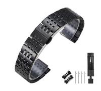 Overhil1s Bracelet Montre Acier Inoxydable 12/13/14/15/16/17/18/19/21/20/22/23/24mm,Bracelet De Montre En Métal,Bracelet De Rechange Universel For Montre Connectée,For Hommes Femmes(Noir,13mm)