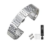 Overhil1s Bracelet Montre Acier Inoxydable 12/13/14/15/16/17/18/19/21/20/22/23/24mm,Bracelet De Montre En Métal,Bracelet De Rechange Universel For Montre Connectée,For Hommes Femmes(Silver,23mm)