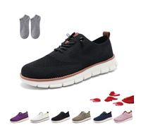 Overhil1s Breeze Shoes for Women, 2025 New Women Wearbreeze Sneakers, Urban - Ultra Comfortable Orthopedic Shoes Lightweight Breathable Mesh Oxfords Slip on Boat Shoe(Noir,37 EU)