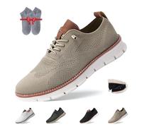 Overhil1s Chaussures Wearbreeze for Hommes, Chaussures orthopédiques urbaines Ultra Confortables, Chaussures de Marche décontractées en Maille Respirante(Kaki,45 EU)