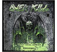 OVERKILL thermocollantes blanc dEVIL aRMORY patch tissé 10 x 10 cm