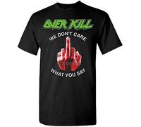 Overkill We Don't Care Album Tee Men Cotton T-Shirt Size S M234XL AAA705 T-Shirts à Manches Courtes(X-Large)