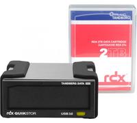 Overland-Tandberg Kit de lecteur RDX avec cassette de 2 To - externe - noir - USB3+ - Disque de stockage - Cartouche RDX - USB 3.2 Gen 1 (3.1 Gen 1) - HDD - UL 60950 - CSA C22.2 No. 60950 - IEC 60950/