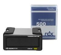 Overland-Tandberg O-T Kit de lecteur RDX avec cassette de 500 Go, externe, noir, USB3+
