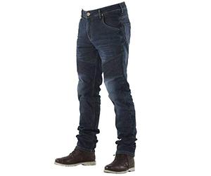 OVERLAP Castel Smalt Jeans Homme, Bleu, Taille 29
