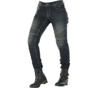 Overlap Imola Jeans de moto de dames, gris, taille 36 pour femmes
