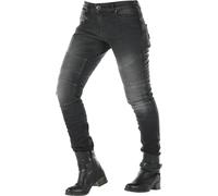 Overlap Imola Jeans de moto de dames, noir, taille 34 pour femmes