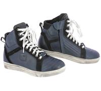 Overlap Toran Chaussures de moto, noir-bleu, taille 36 pour femmes
