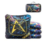 Overload 2025 ACL PRO Cornhole Bags, 1 x 4, American Cornhole League, certifié officiel (bleu)